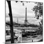 Paris sur Seine Collection - Barges on the Seine III-Philippe Hugonnard-Mounted Premium Photographic Print