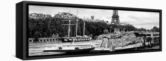 Paris sur Seine Collection - Bateaux Mouches IV-Philippe Hugonnard-Framed Stretched Canvas