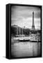 Paris sur Seine Collection - Bateaux Mouches VI-Philippe Hugonnard-Framed Stretched Canvas