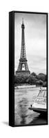 Paris sur Seine Collection - BB Boat II-Philippe Hugonnard-Framed Stretched Canvas