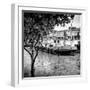 Paris sur Seine Collection - Boats before the Musee d'Orsay III-Philippe Hugonnard-Framed Photographic Print