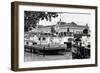 Paris sur Seine Collection - Boats before the Musee d'Orsay IV-Philippe Hugonnard-Framed Photographic Print