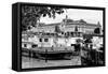 Paris sur Seine Collection - Boats before the Musee d'Orsay IV-Philippe Hugonnard-Framed Stretched Canvas