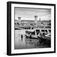 Paris sur Seine Collection - Crossing the Seine III-Philippe Hugonnard-Framed Photographic Print