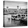 Paris sur Seine Collection - Crossing the Seine III-Philippe Hugonnard-Stretched Canvas
