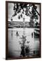 Paris sur Seine Collection - Crossing the Seine IV-Philippe Hugonnard-Framed Photographic Print