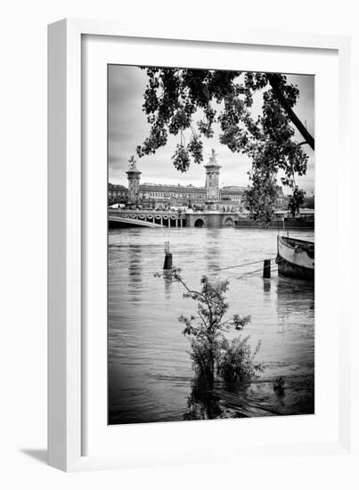 Paris sur Seine Collection - Crossing the Seine IV-Philippe Hugonnard-Framed Photographic Print