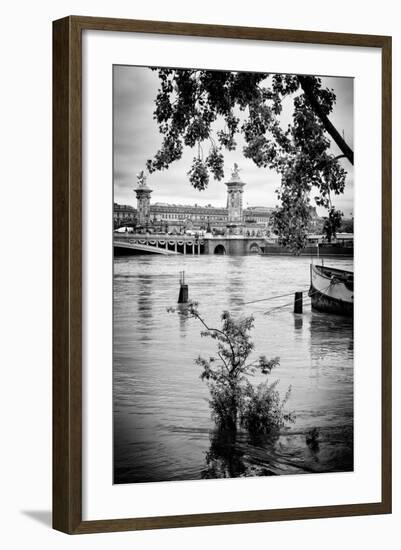 Paris sur Seine Collection - Crossing the Seine IV-Philippe Hugonnard-Framed Photographic Print