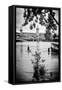 Paris sur Seine Collection - Crossing the Seine IV-Philippe Hugonnard-Framed Stretched Canvas