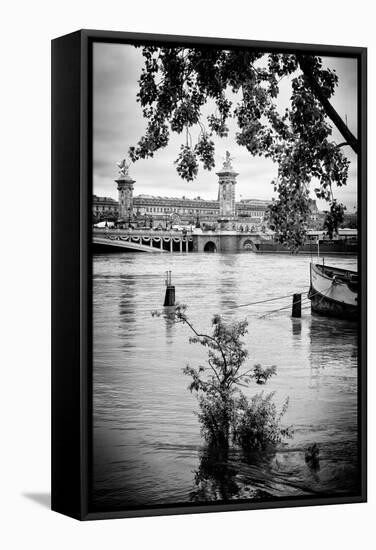 Paris sur Seine Collection - Crossing the Seine IV-Philippe Hugonnard-Framed Stretched Canvas