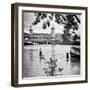 Paris sur Seine Collection - Crossing the Seine V-Philippe Hugonnard-Framed Photographic Print