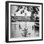 Paris sur Seine Collection - Crossing the Seine V-Philippe Hugonnard-Framed Photographic Print