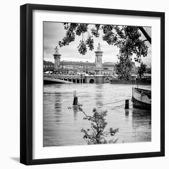 Paris sur Seine Collection - Crossing the Seine V-Philippe Hugonnard-Framed Premium Photographic Print