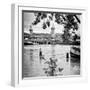 Paris sur Seine Collection - Crossing the Seine V-Philippe Hugonnard-Framed Premium Photographic Print