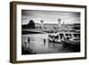 Paris sur Seine Collection - Crossing the Seine-Philippe Hugonnard-Framed Photographic Print