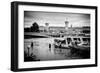 Paris sur Seine Collection - Crossing the Seine-Philippe Hugonnard-Framed Photographic Print