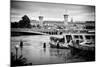 Paris sur Seine Collection - Crossing the Seine-Philippe Hugonnard-Mounted Photographic Print