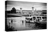 Paris sur Seine Collection - Crossing the Seine-Philippe Hugonnard-Stretched Canvas