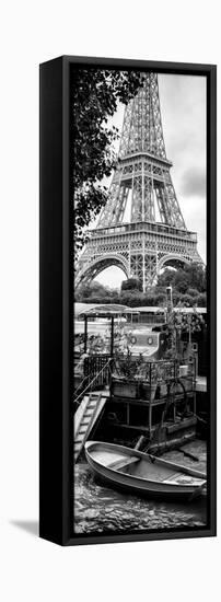 Paris sur Seine Collection - Eiffel Boat II-Philippe Hugonnard-Framed Stretched Canvas