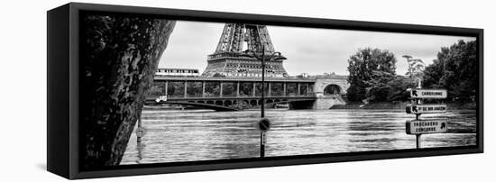 Paris sur Seine Collection - Eiffel Bridge II-Philippe Hugonnard-Framed Stretched Canvas