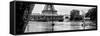 Paris sur Seine Collection - Eiffel Bridge II-Philippe Hugonnard-Framed Stretched Canvas
