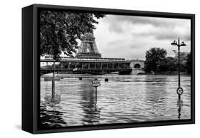 Paris sur Seine Collection - Eiffel Bridge V-Philippe Hugonnard-Framed Stretched Canvas