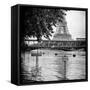 Paris sur Seine Collection - Eiffel Bridge X-Philippe Hugonnard-Framed Stretched Canvas