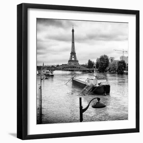 Paris sur Seine Collection - Floating Barge II-Philippe Hugonnard-Framed Photographic Print