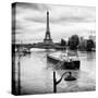 Paris sur Seine Collection - Floating Barge II-Philippe Hugonnard-Stretched Canvas