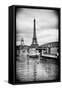 Paris sur Seine Collection - Floating Barge III-Philippe Hugonnard-Framed Stretched Canvas