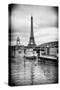 Paris sur Seine Collection - Floating Barge III-Philippe Hugonnard-Stretched Canvas