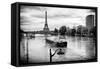 Paris sur Seine Collection - Floating Barge-Philippe Hugonnard-Framed Stretched Canvas