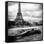 Paris sur Seine Collection - Josephine Cruise I-Philippe Hugonnard-Framed Stretched Canvas