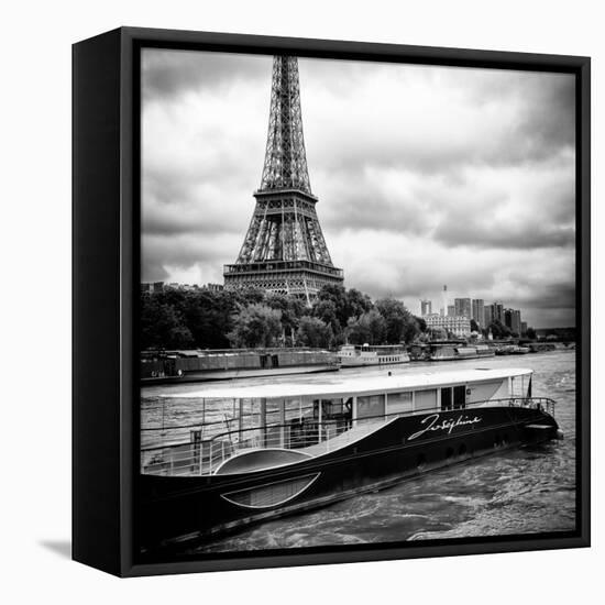 Paris sur Seine Collection - Josephine Cruise I-Philippe Hugonnard-Framed Stretched Canvas