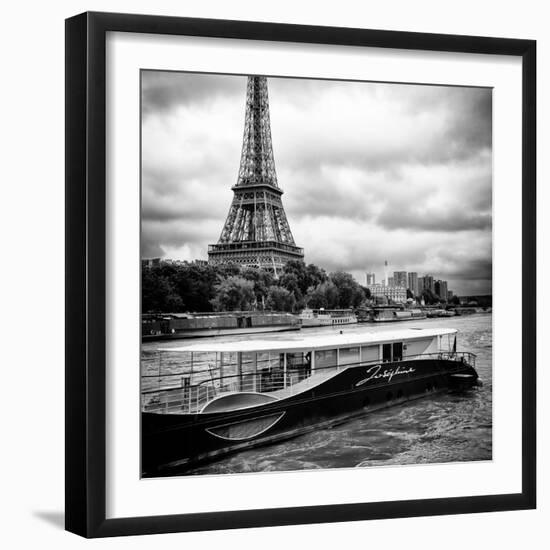 Paris sur Seine Collection - Josephine Cruise I-Philippe Hugonnard-Framed Photographic Print