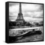 Paris sur Seine Collection - Josephine Cruise I-Philippe Hugonnard-Framed Stretched Canvas