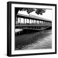 Paris sur Seine Collection - Metro Bridge II-Philippe Hugonnard-Framed Photographic Print