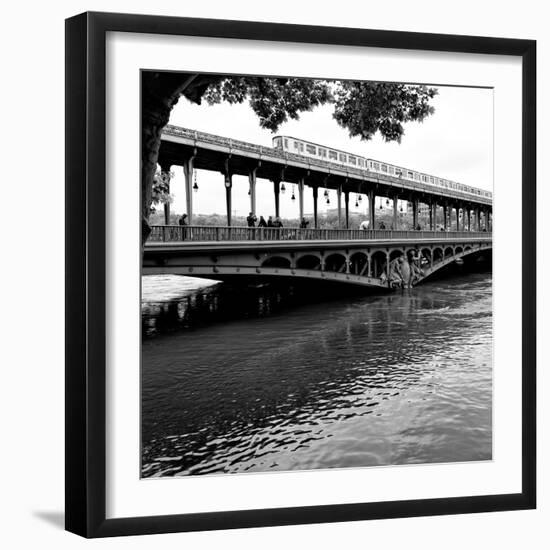 Paris sur Seine Collection - Metro Bridge II-Philippe Hugonnard-Framed Photographic Print