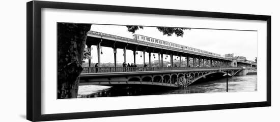 Paris sur Seine Collection - Metro Bridge III-Philippe Hugonnard-Framed Photographic Print