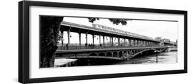 Paris sur Seine Collection - Metro Bridge III-Philippe Hugonnard-Framed Photographic Print