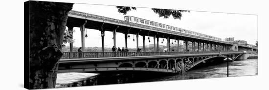 Paris sur Seine Collection - Metro Bridge III-Philippe Hugonnard-Stretched Canvas