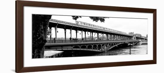 Paris sur Seine Collection - Metro Bridge III-Philippe Hugonnard-Framed Photographic Print