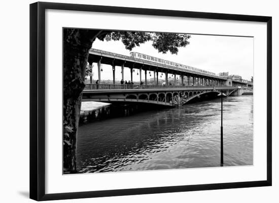 Paris sur Seine Collection - Metro Bridge-Philippe Hugonnard-Framed Photographic Print