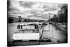 Paris sur Seine Collection - Morning on the Seine III-Philippe Hugonnard-Stretched Canvas