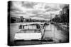 Paris sur Seine Collection - Morning on the Seine III-Philippe Hugonnard-Stretched Canvas