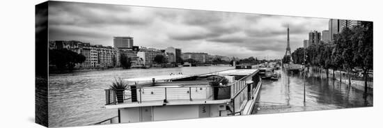 Paris sur Seine Collection - Morning on the Seine V-Philippe Hugonnard-Stretched Canvas