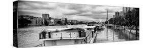 Paris sur Seine Collection - Morning on the Seine V-Philippe Hugonnard-Stretched Canvas