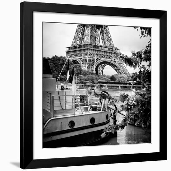 Paris sur Seine Collection - Paris Boat II-Philippe Hugonnard-Framed Photographic Print