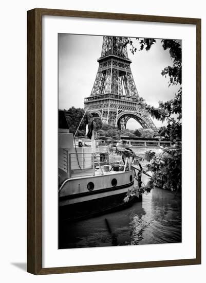 Paris sur Seine Collection - Paris Boat-Philippe Hugonnard-Framed Photographic Print