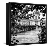 Paris sur Seine Collection - Pont des Arts and French Academy II-Philippe Hugonnard-Framed Stretched Canvas